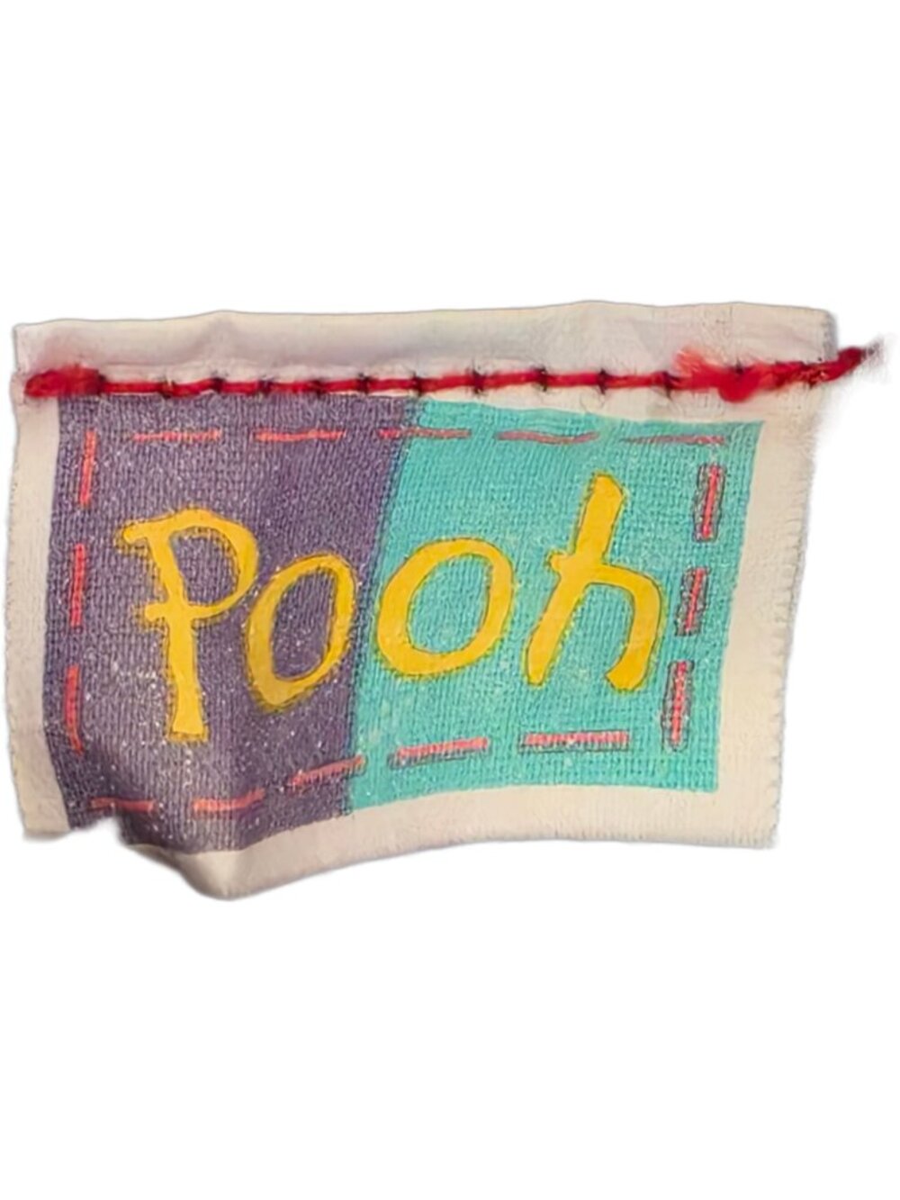 VTG 90s Disney Winnie the Pooh Denim Romper Jumpsuit 18M Bentex In Out Coverall - Picture 7 of 12